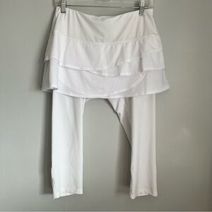 Lucky in Love Women's Scallop Skirt Capri White Size M